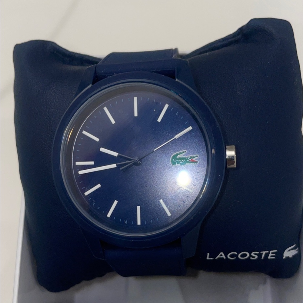 Lacoste Navy Blue Watch with Iconic Logo